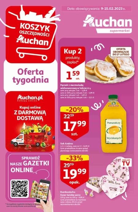 Gazetka Koszyk Oszczędności Supermarket Auchan