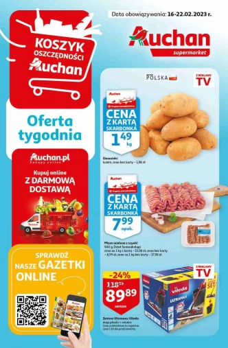 Gazetka Koszyk Oszczędności Oferta Tygodnia Supermarket Auchan