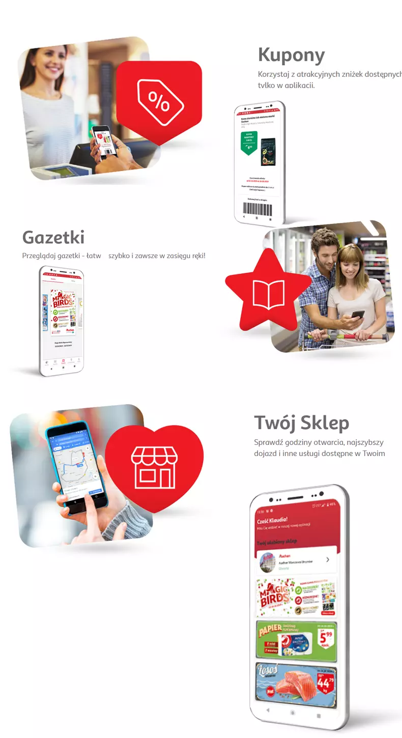 Sprawdź, jak życie zmienia się z aplikacją Auchan